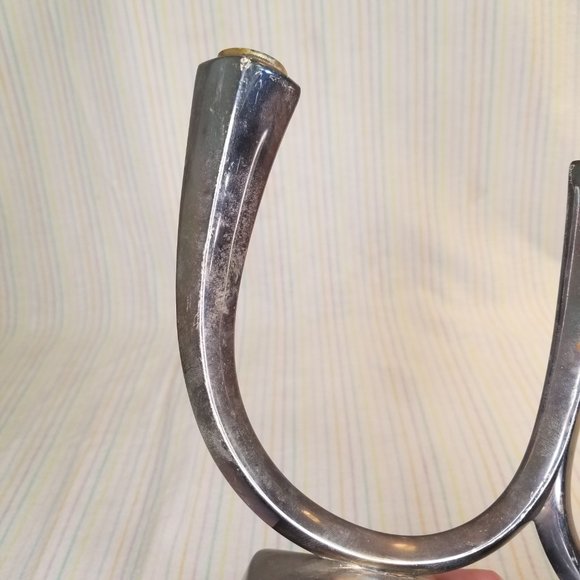 Vintage WMF Germany Silver Plate Tripe Candle Holder Trio Candelabra Art Deco - Picture 8 of 12